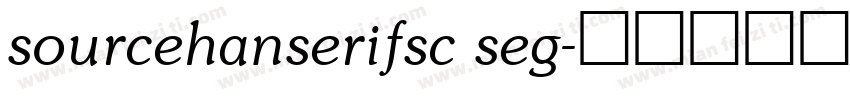 sourcehanserifsc seg字体转换